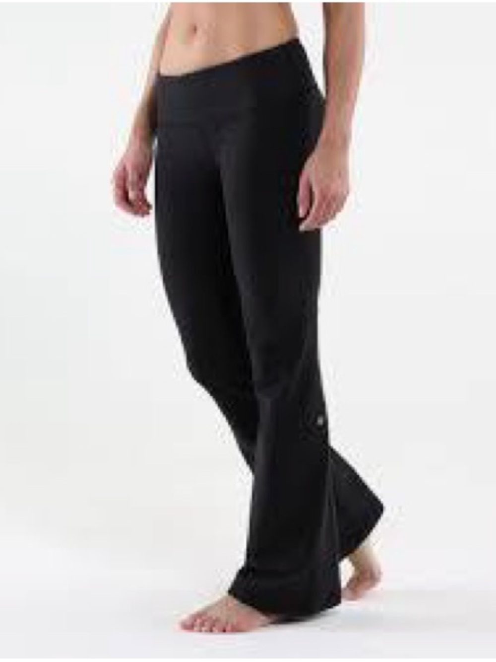lululemon athletica Black Boot-Cut groove Yoga Pants